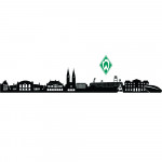 Bremen Wall | Fan Shop SV Skyline Bremen Sticker Werder Werder